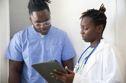 Two doctors consulting